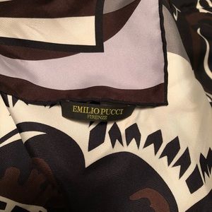 Authentic Emilio Pucci silk large scarf